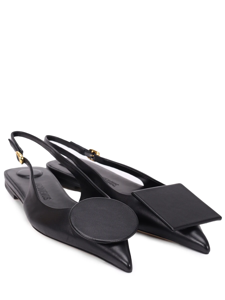 Балетки кожаные