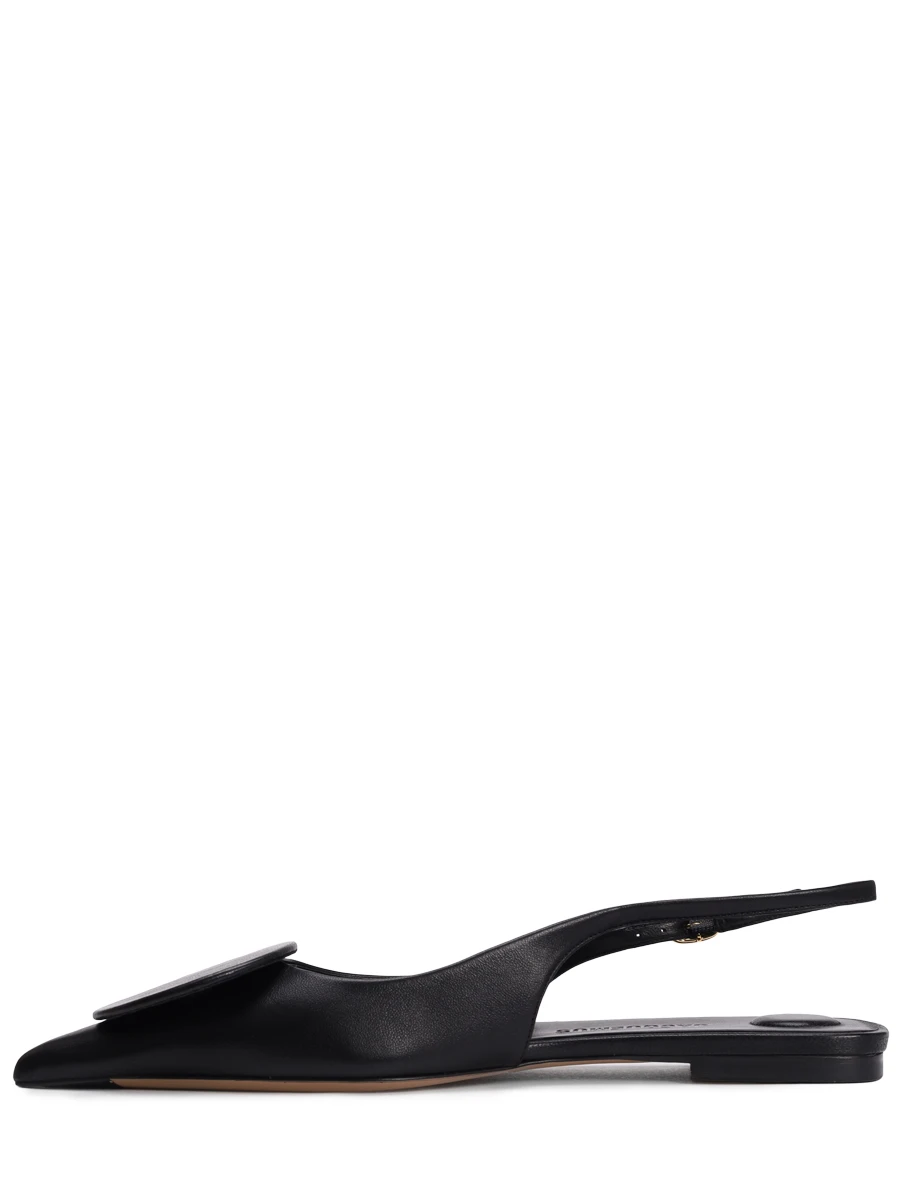 Балетки кожаные