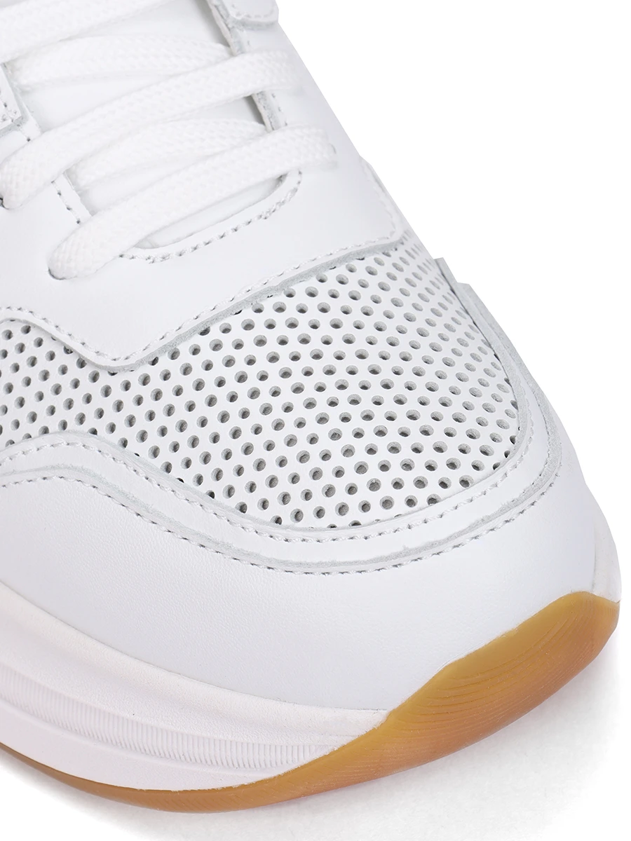 Кроссовки кожаные