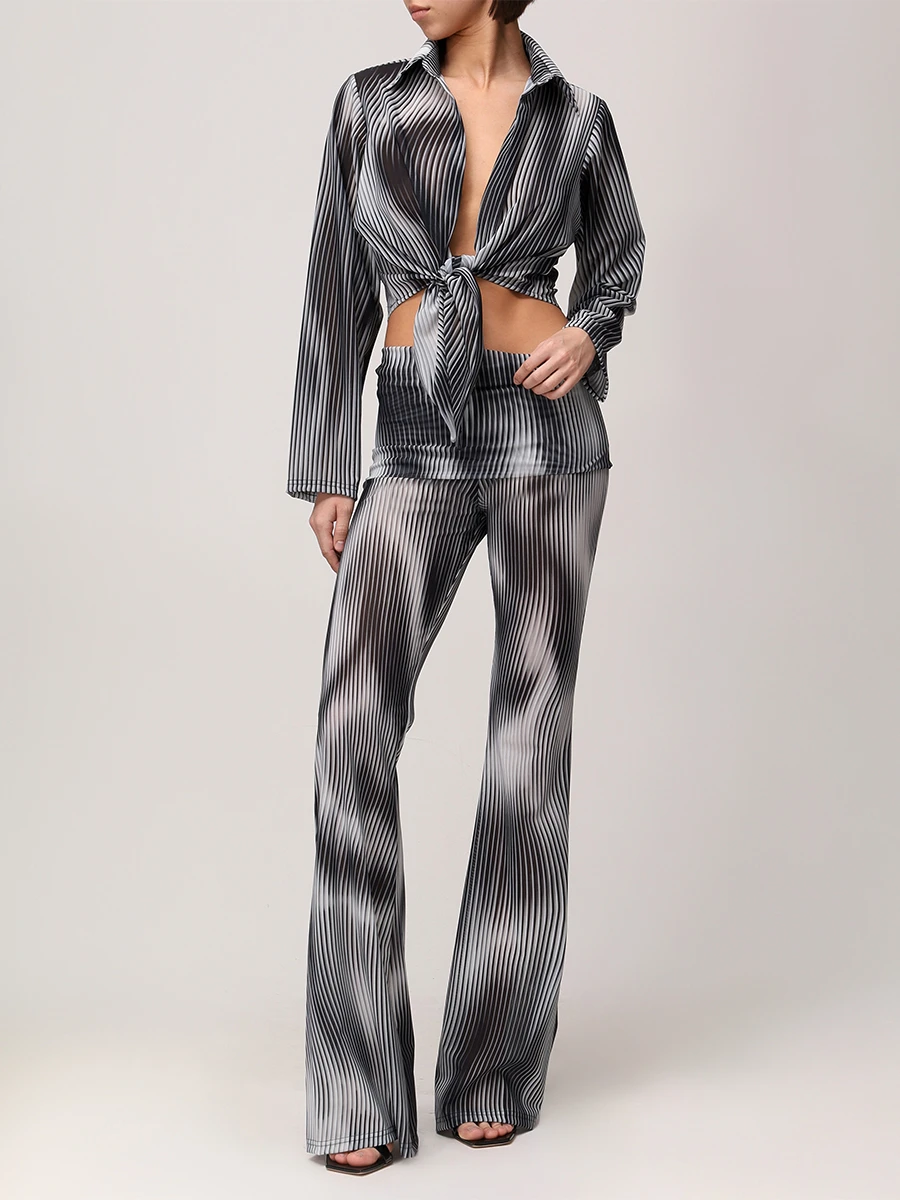 Топ с принтом Greta