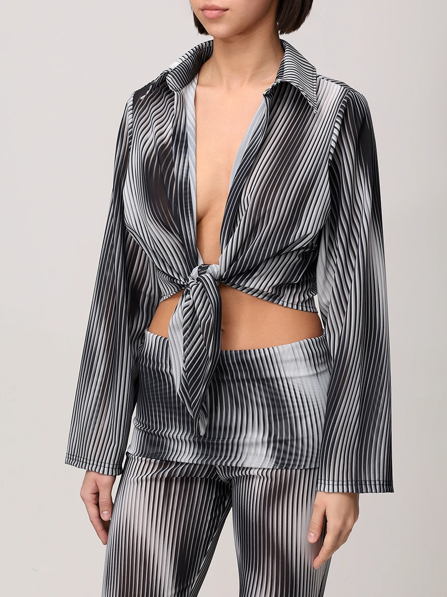 Топ с принтом Greta