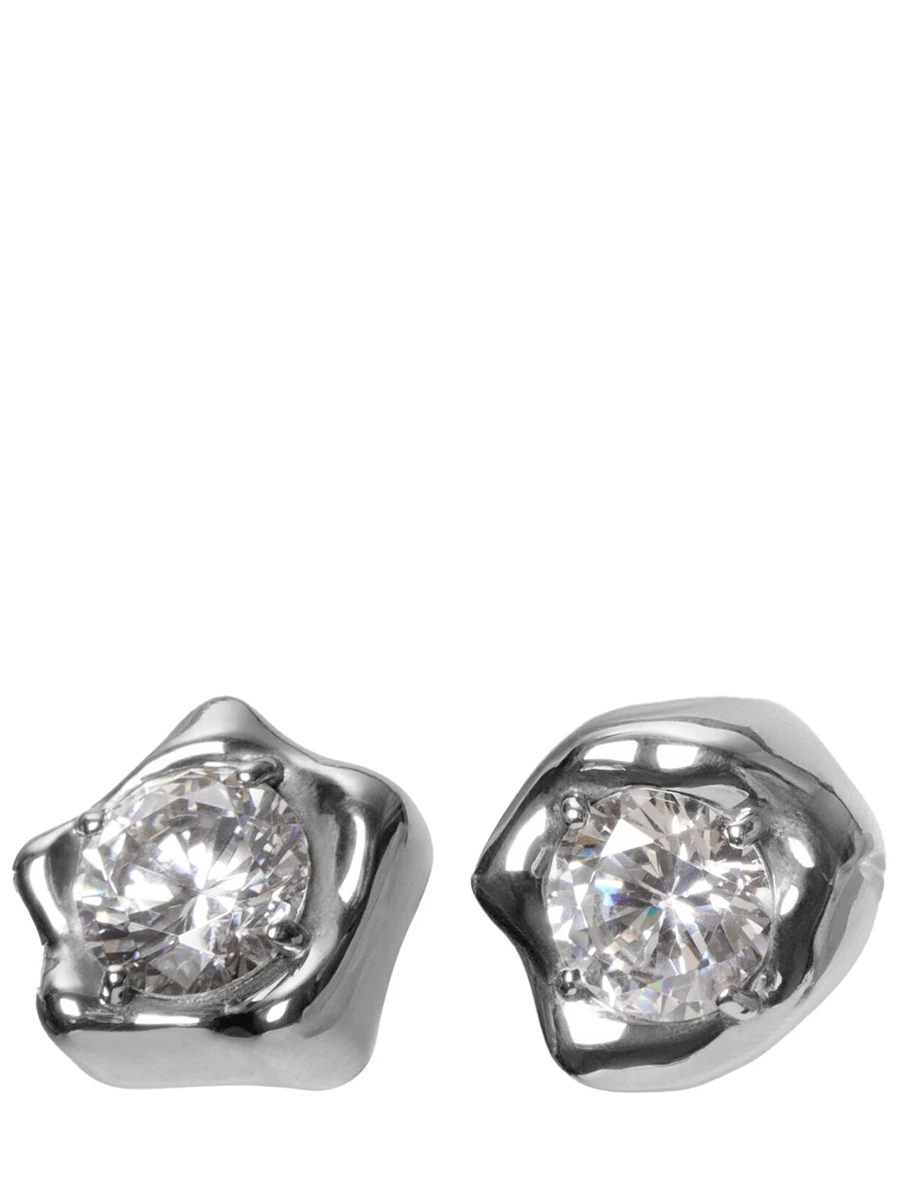 Серьги-пусеты с фианитами Lumine silver