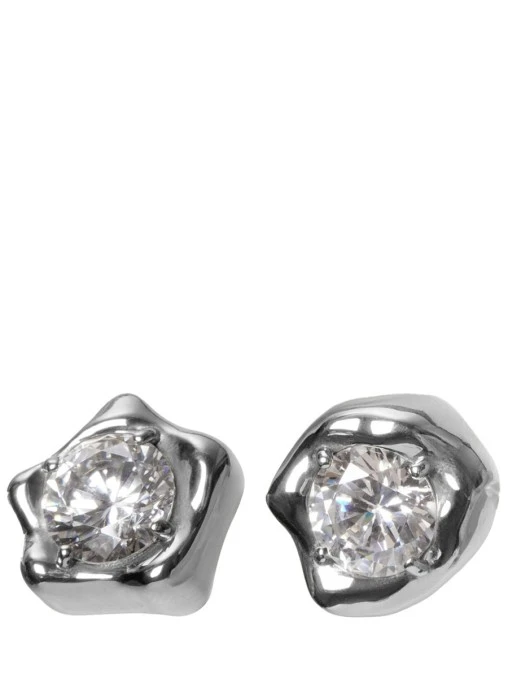 Серьги-пусеты с фианитами Lumine silver VERUSCHKA