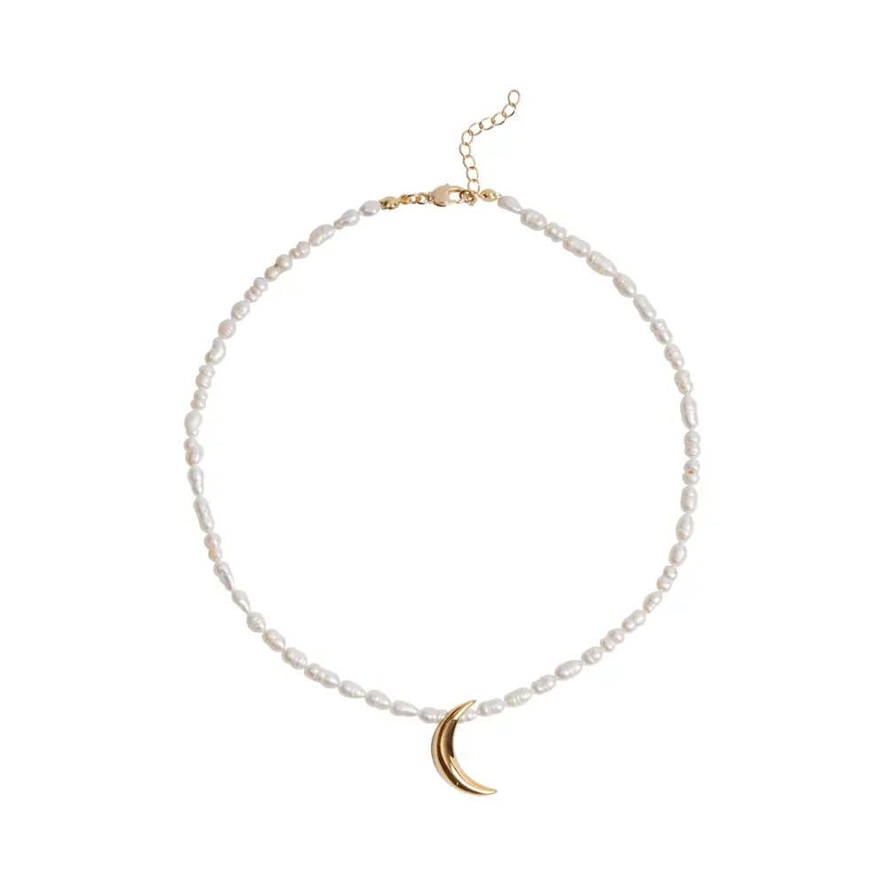 Колье из жемчуга Halfmoon gold