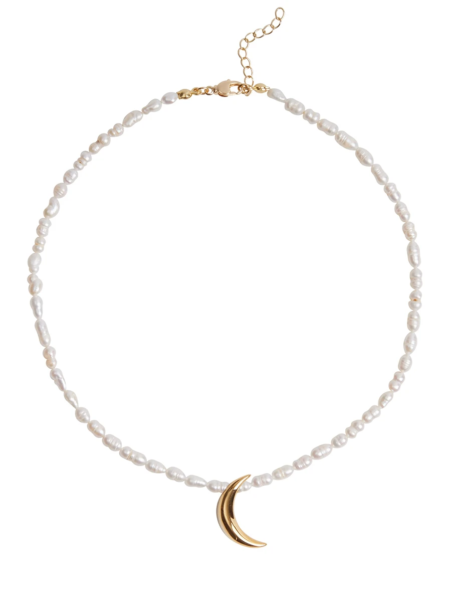 Колье из жемчуга Halfmoon gold