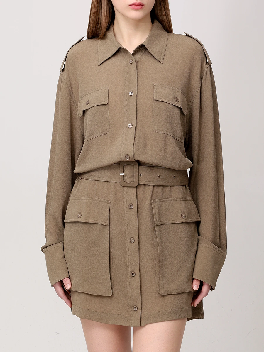 Платье шелковое