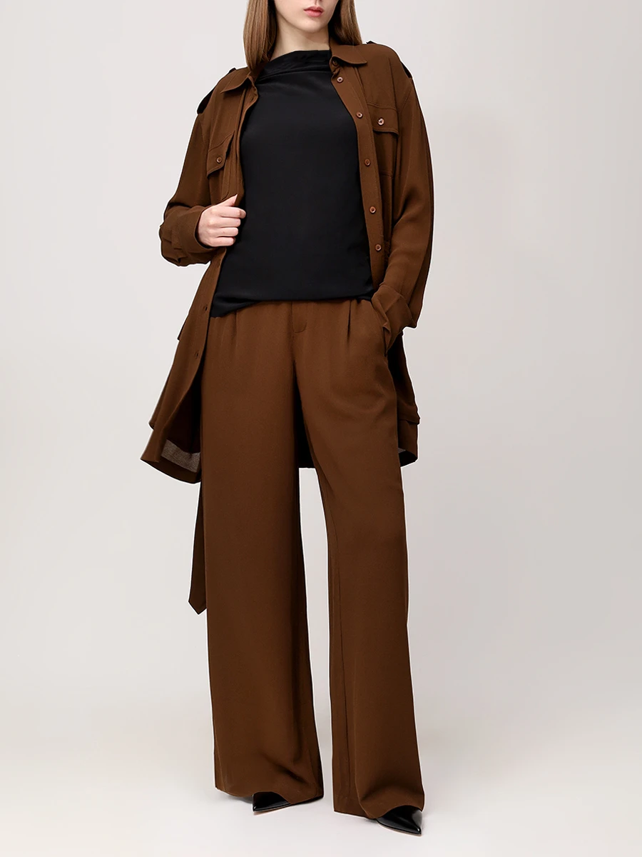 Брюки шелковые