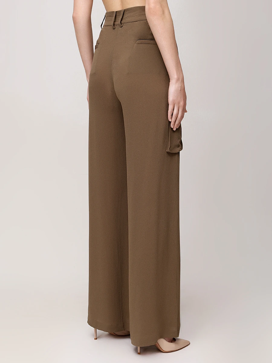 Брюки-карго шелковые