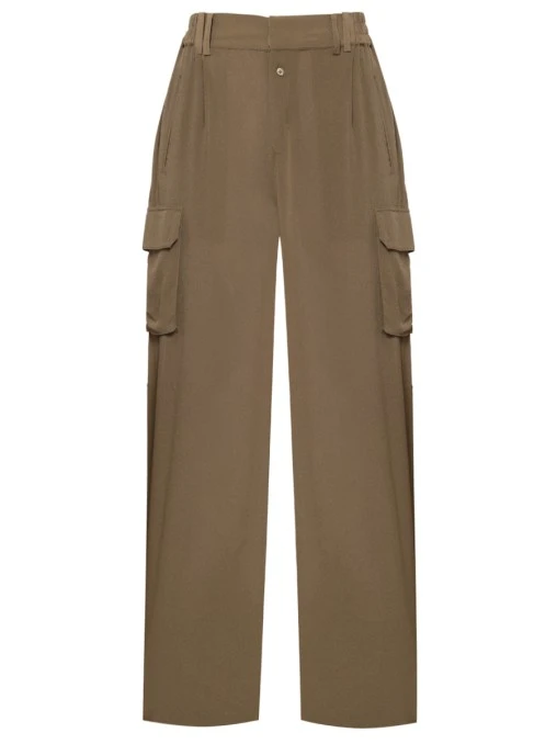 Брюки-карго шелковые JACOB LEE