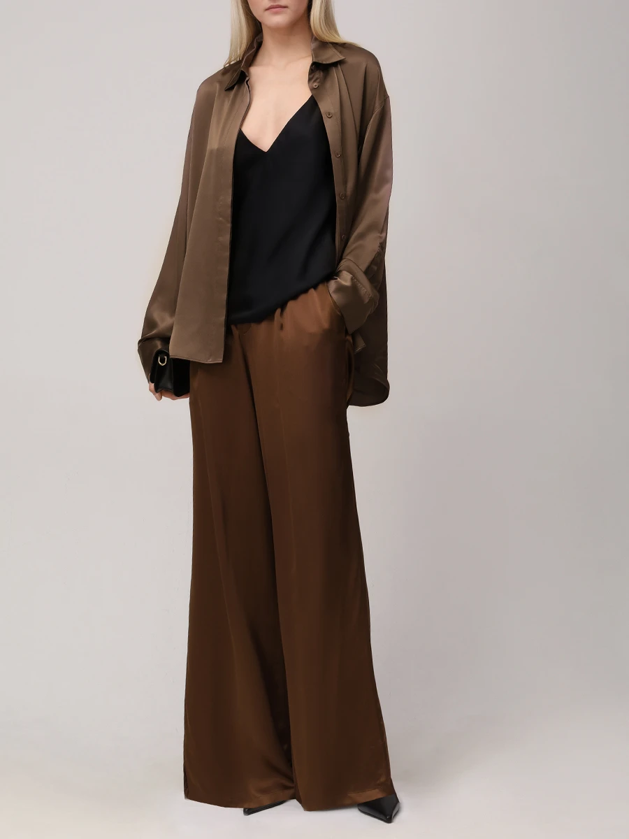 Брюки шелковые