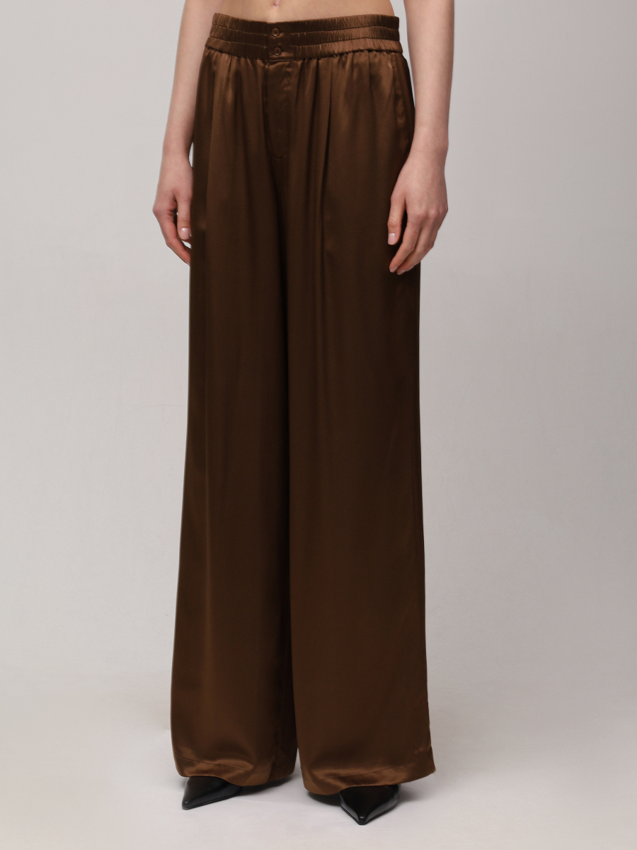 Брюки шелковые