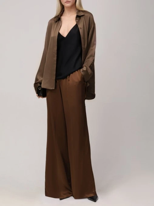 Брюки шелковые JACOB LEE