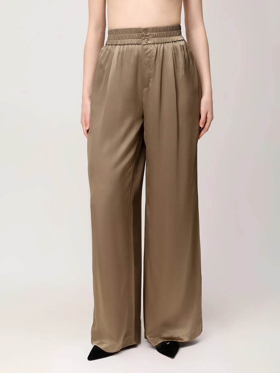 Брюки шелковые