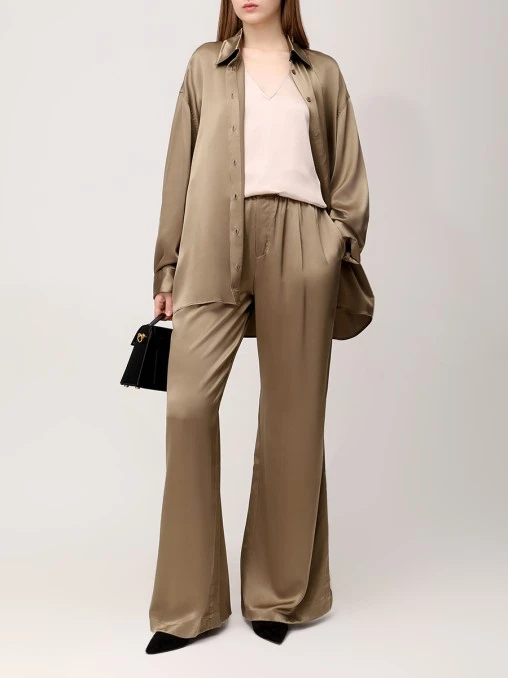 Брюки шелковые JACOB LEE