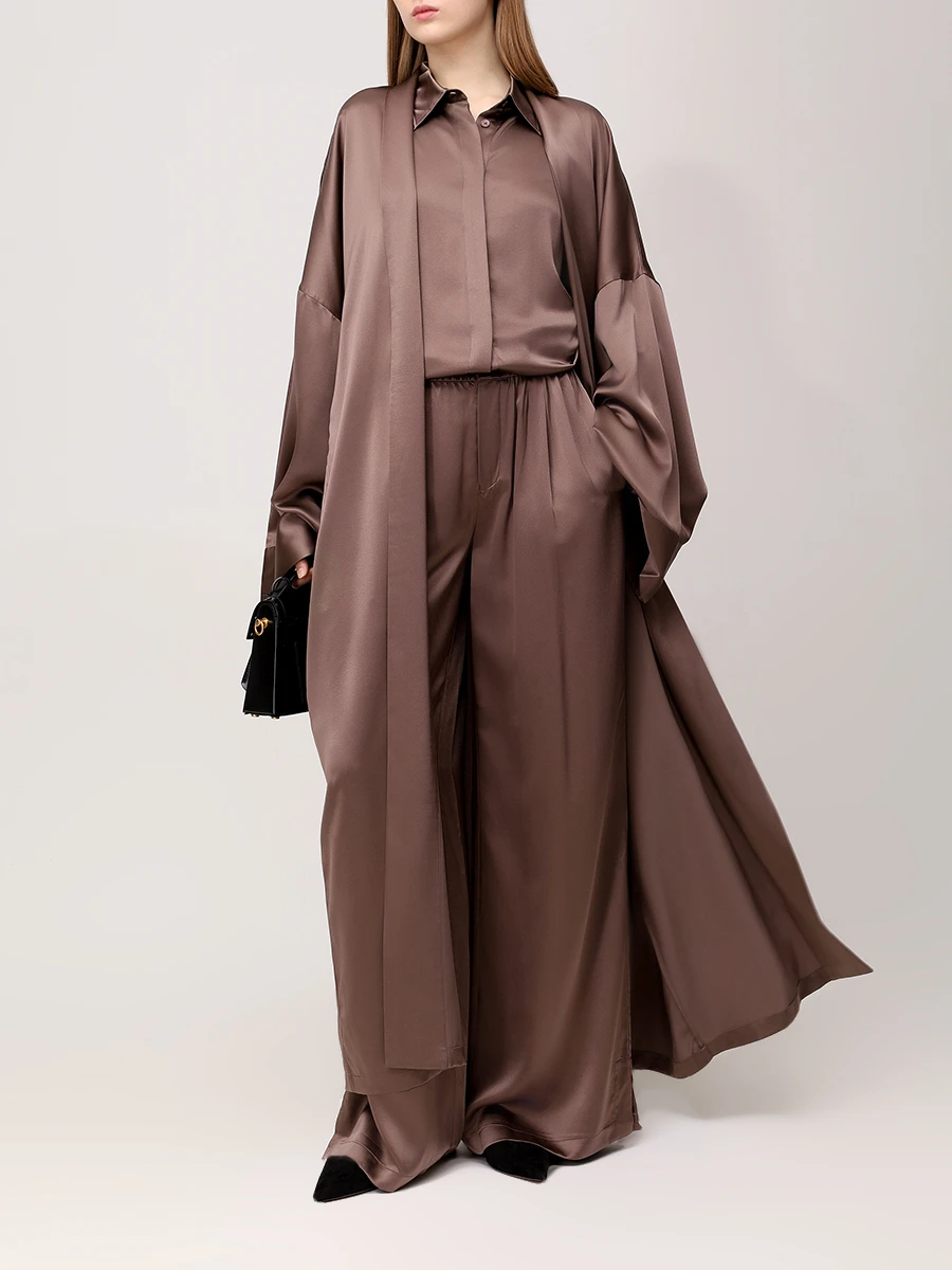 Брюки шелковые