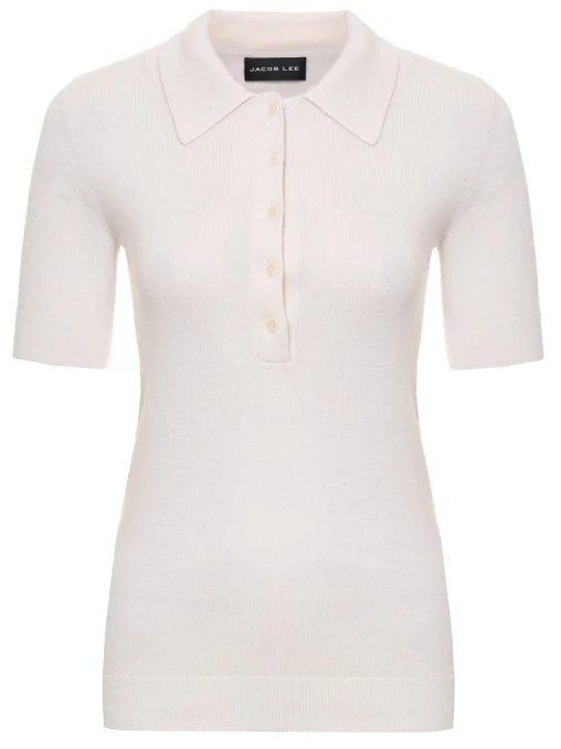 Поло из кашемира и шелка JACOB LEE