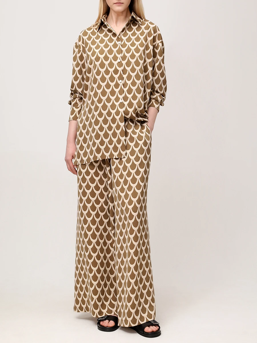 Брюки с принтом