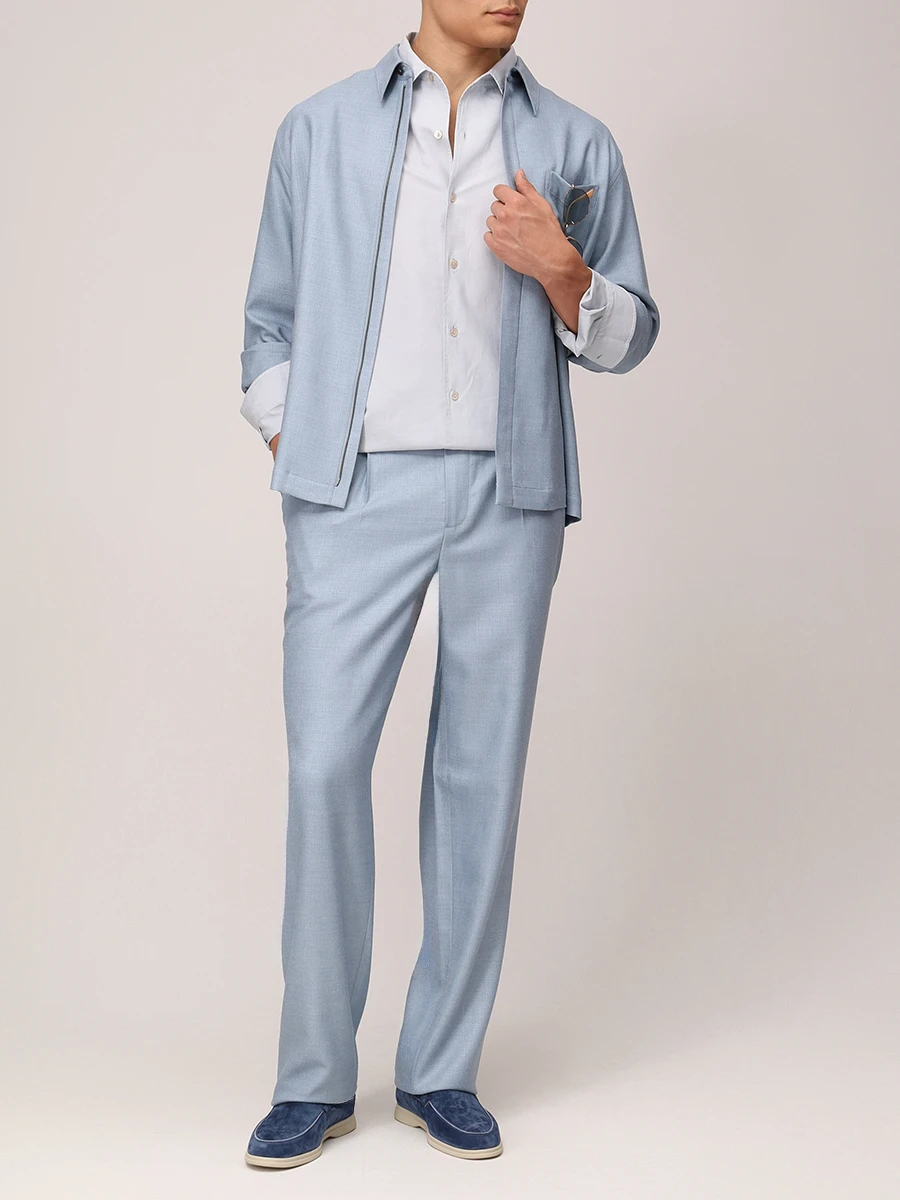 Костюм из шелка и шерсти