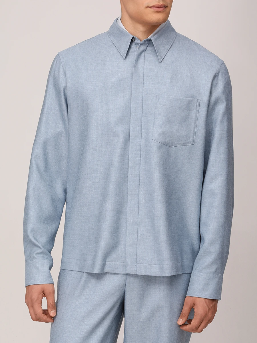 Костюм из шелка и шерсти