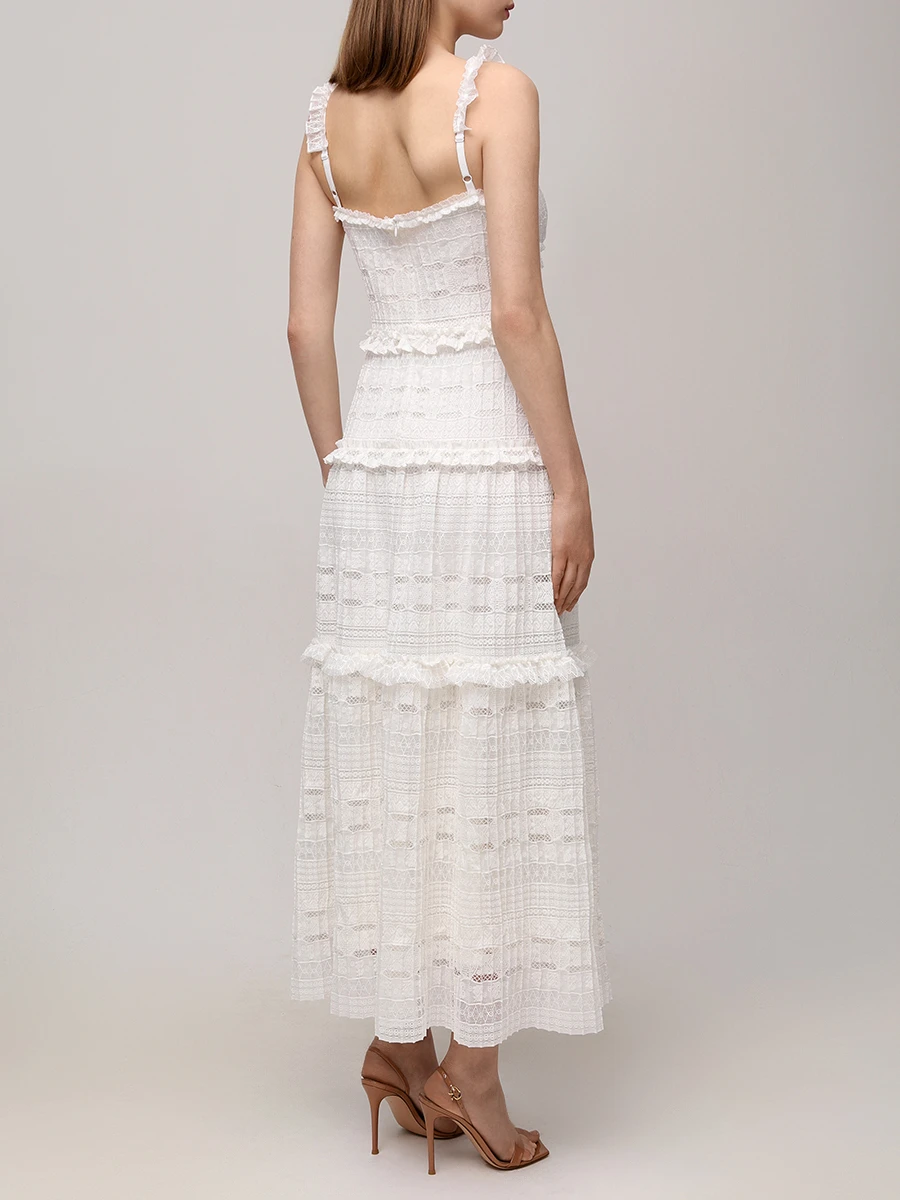 Сарафан с рюшами