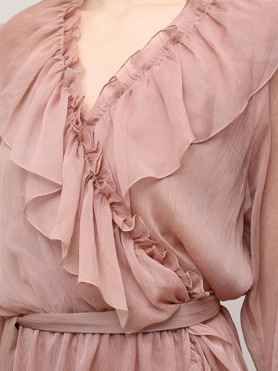 Платье с оборками