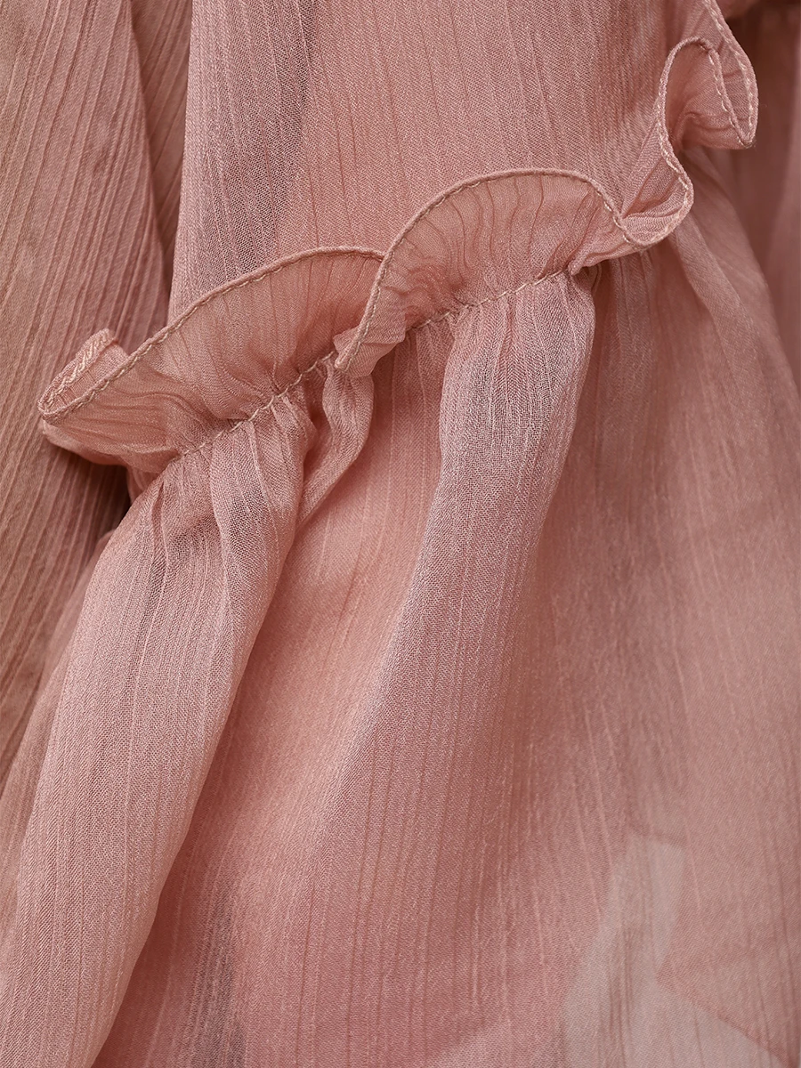 Платье с оборками