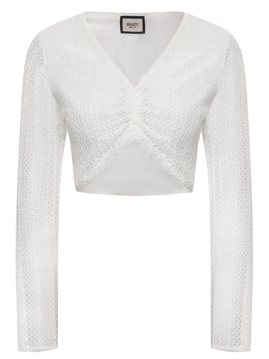 Топ из вязаного хлопка