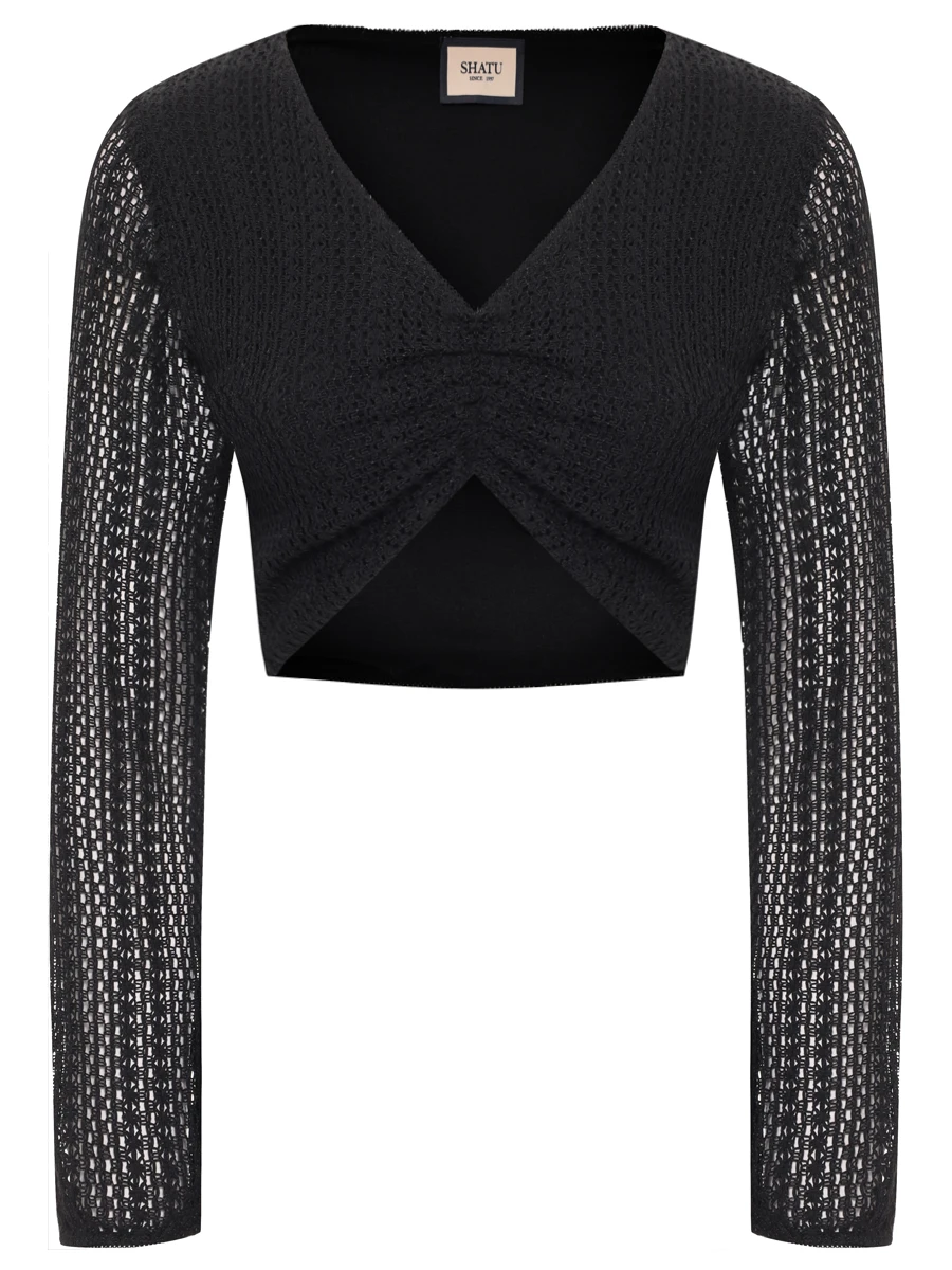 Топ из вязаного хлопка