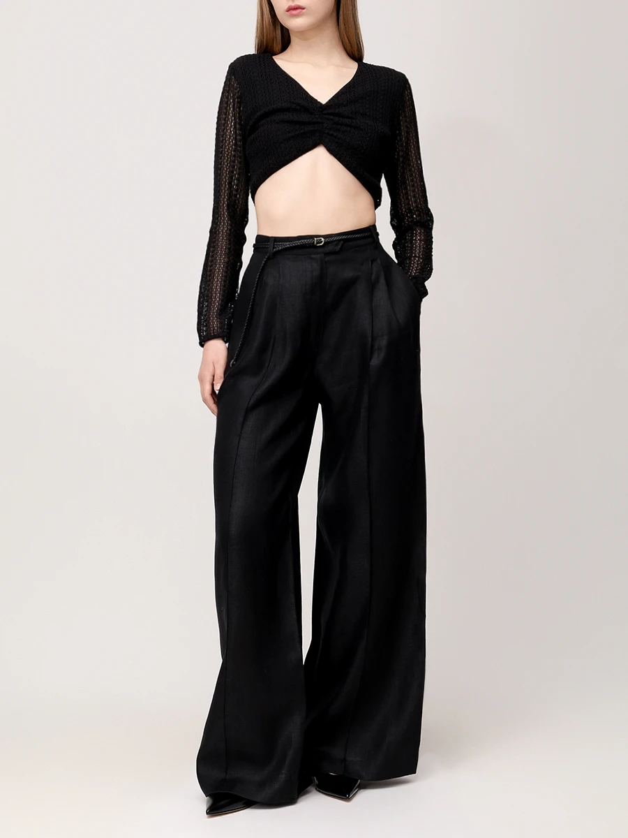 Топ из вязаного хлопка