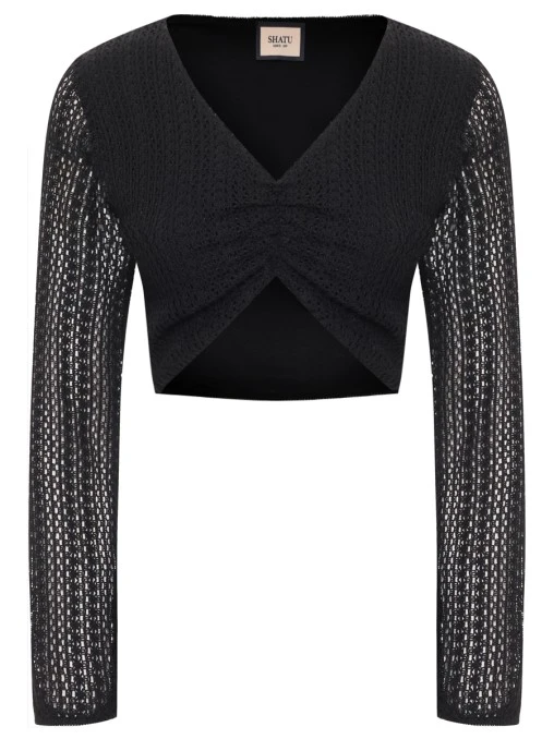 Топ из вязаного хлопка SHATU