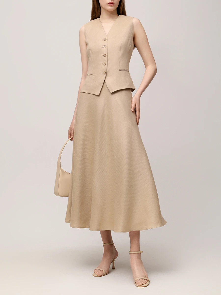 Юбка льняная