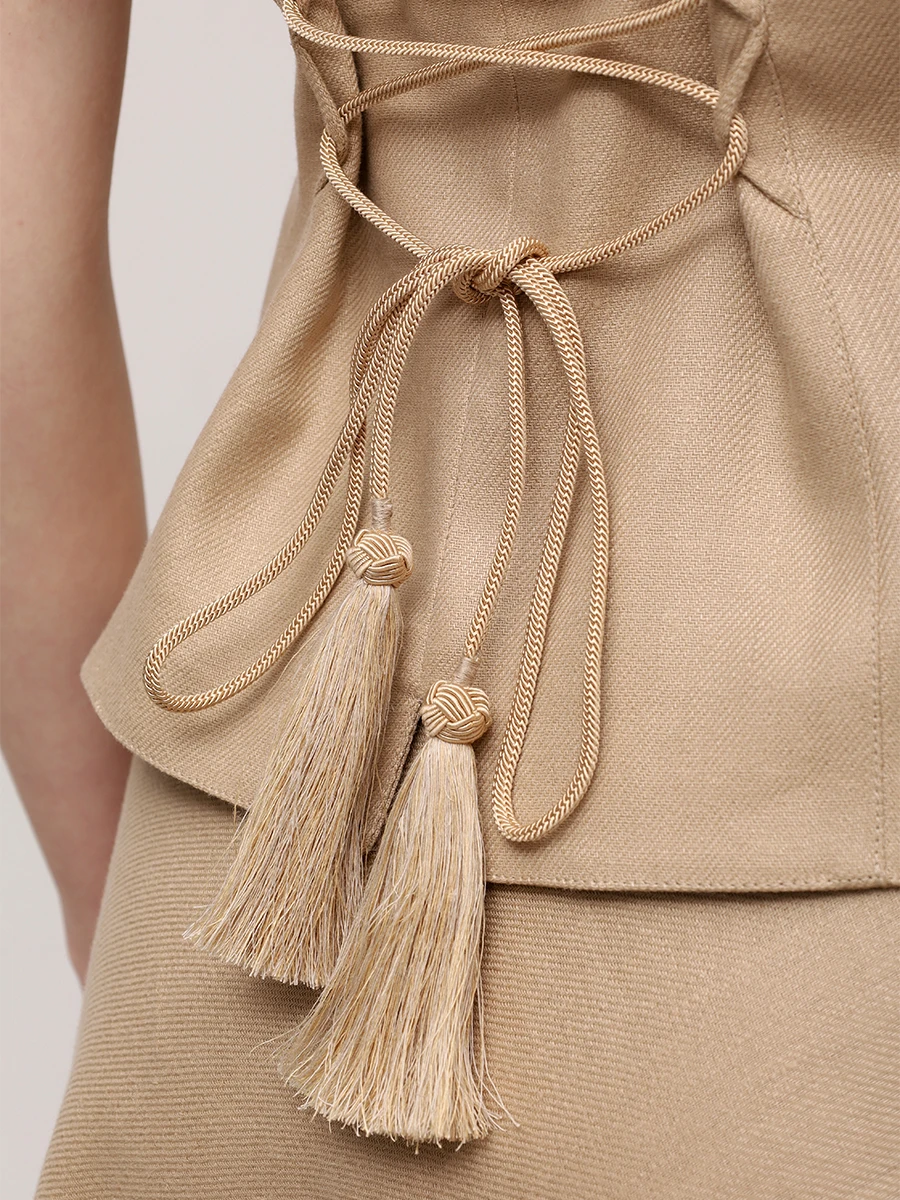 Жилет льняной