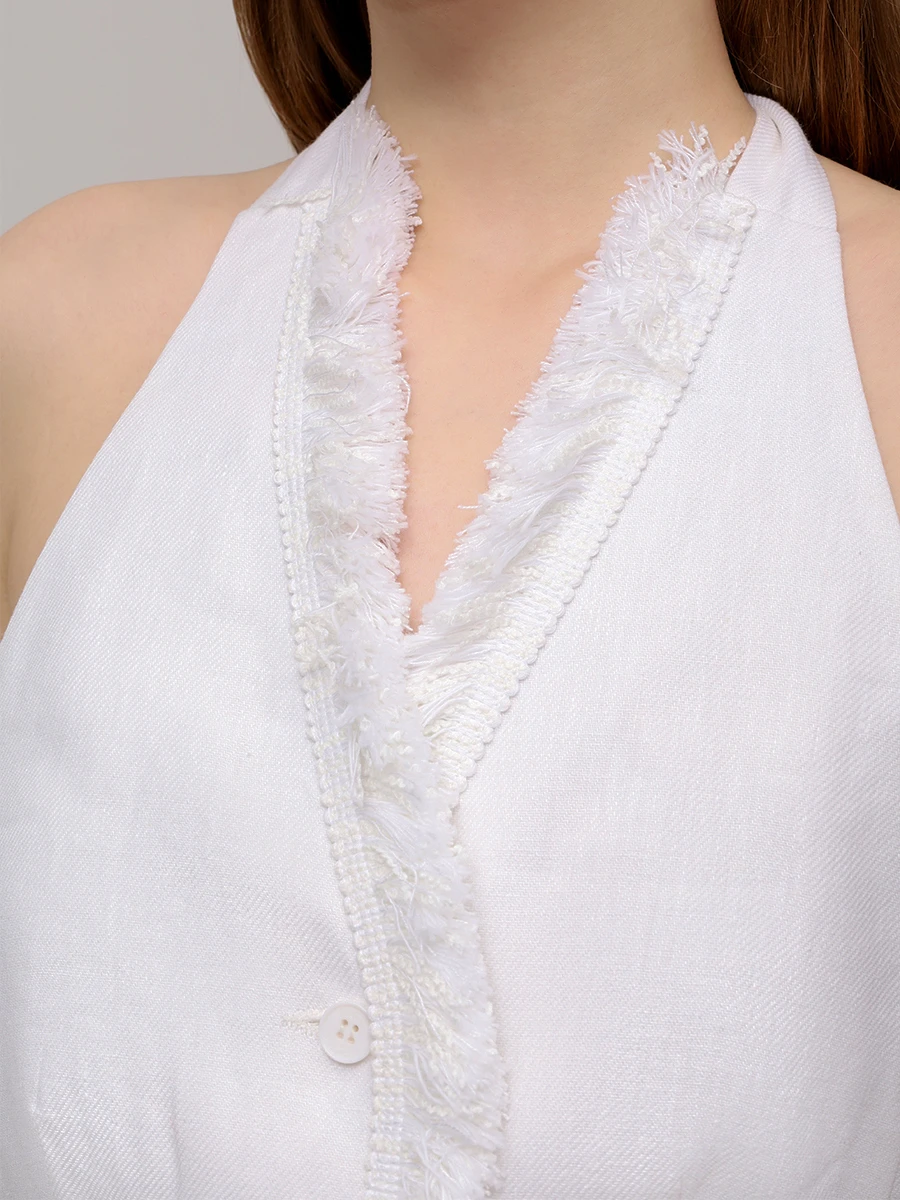 Жилет льняной