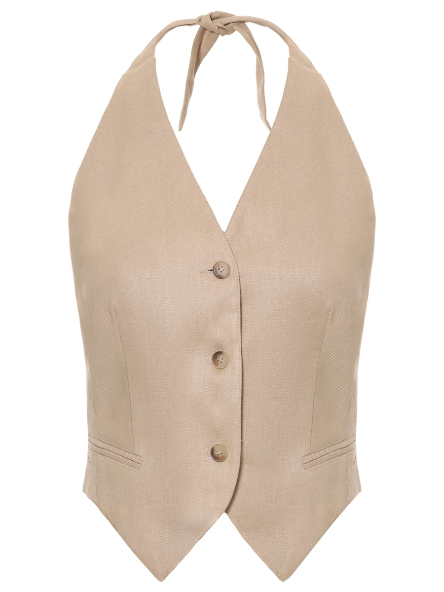 Жилет льняной