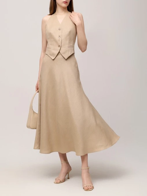 Жилет льняной SHATU