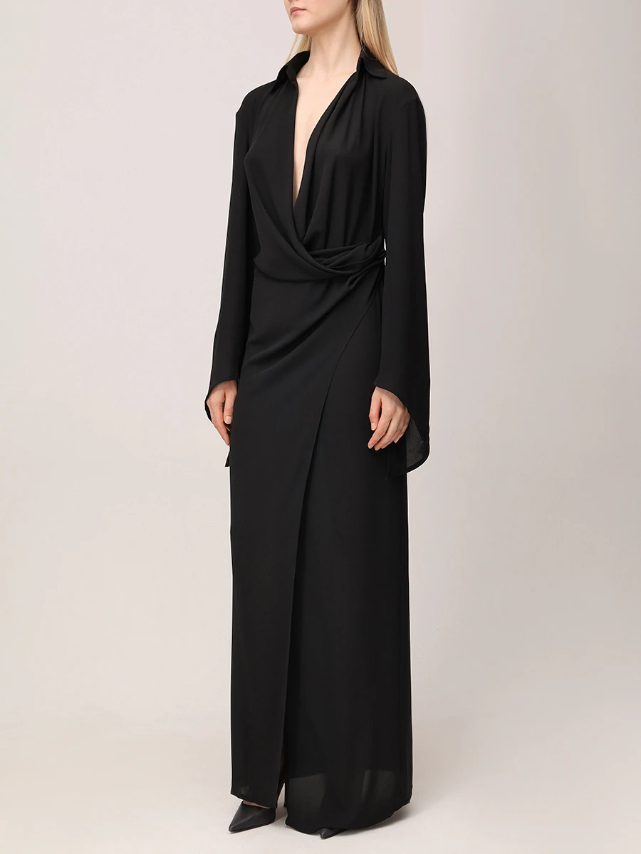 Платье однотонное