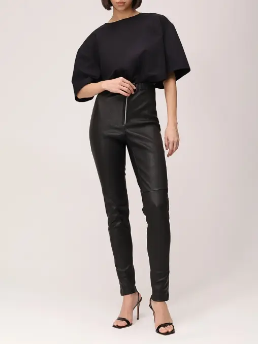 Леггинсы кожаные Jitrois WHITE LILY