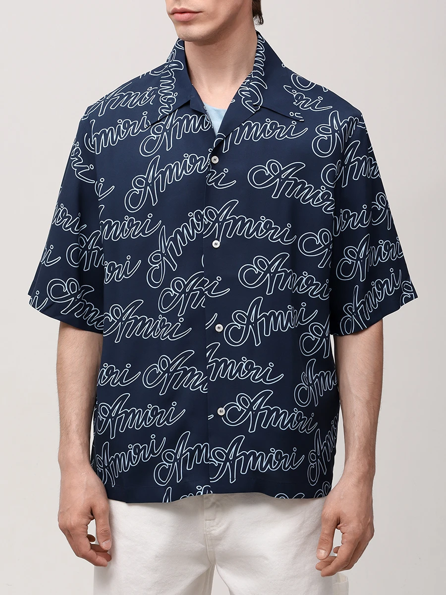 Рубашка Regular Fit из вискозы