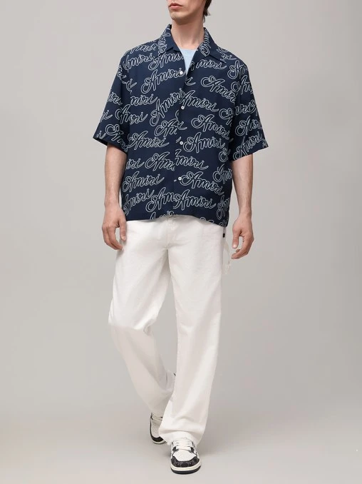Рубашка Regular Fit из вискозы AMIRI
