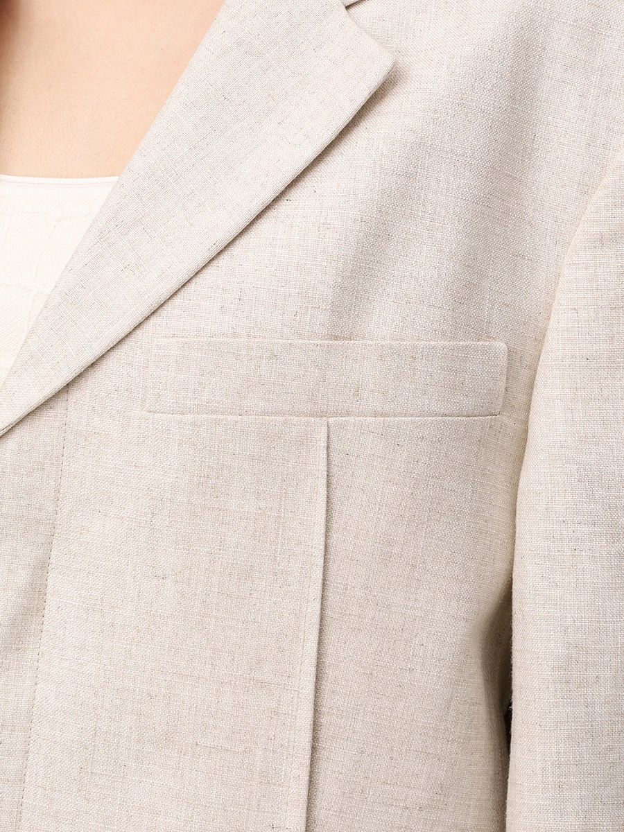 Пиджак из вискозы и льна