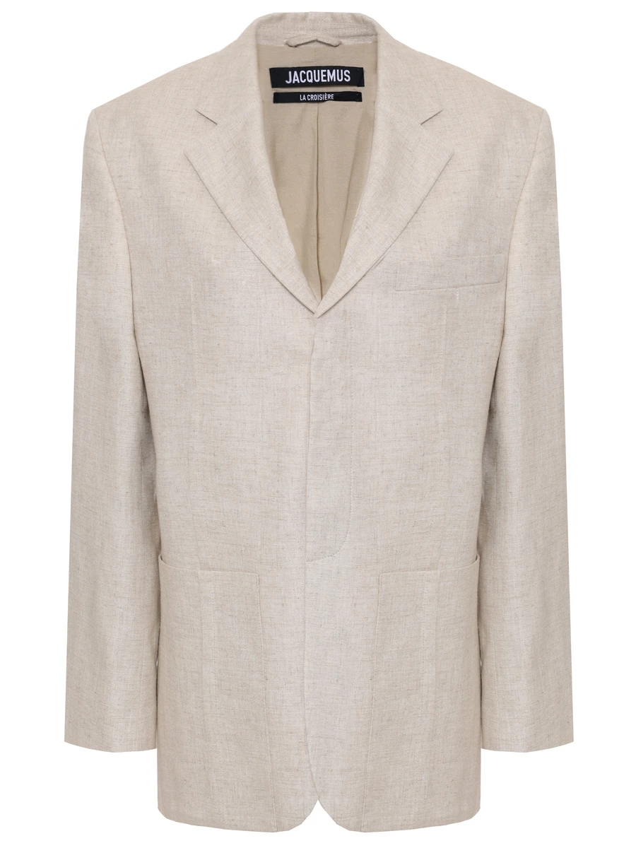 Пиджак из вискозы и льна