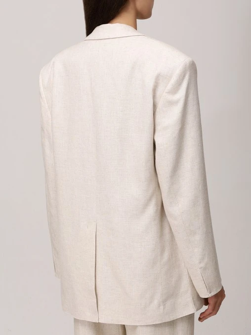 Пиджак из вискозы и льна JACQUEMUS