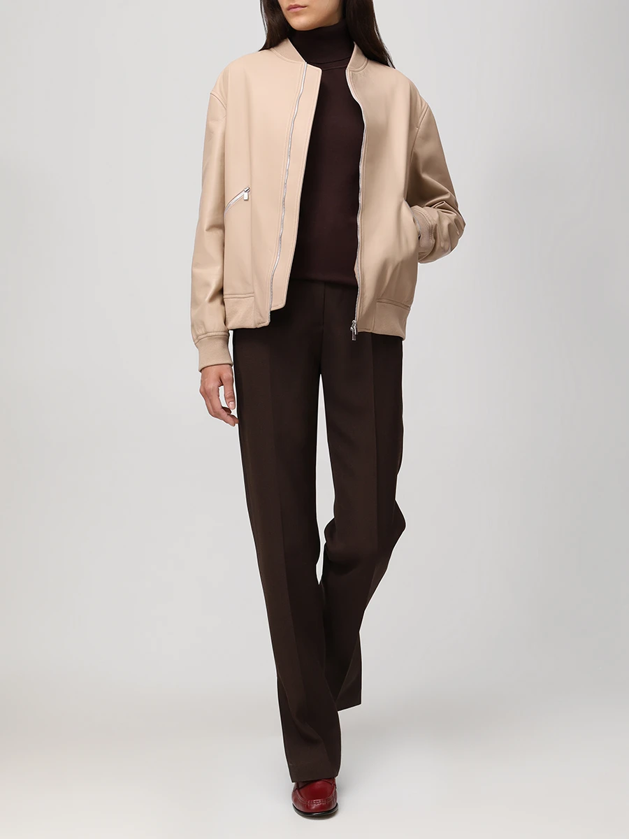 Брюки из вискозы и шелка