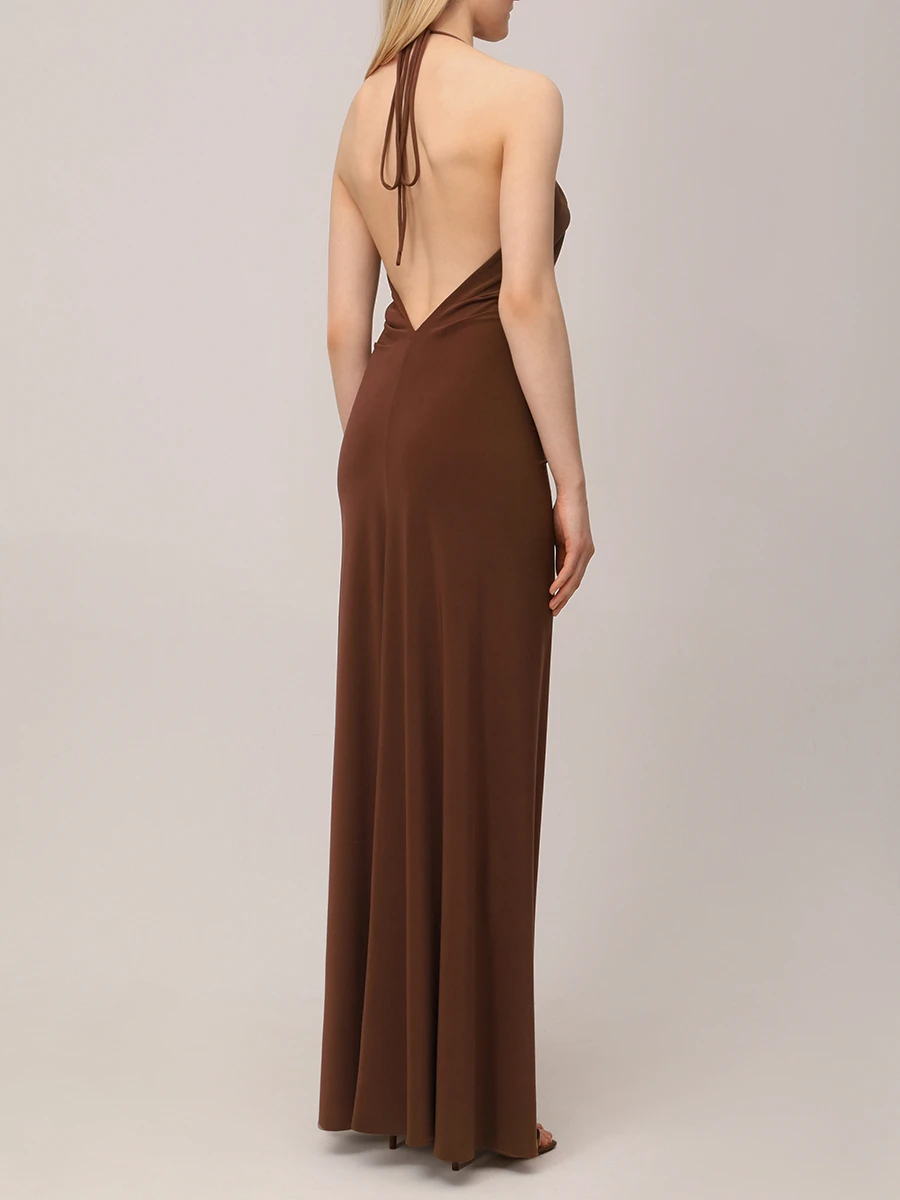 Платье однотонное