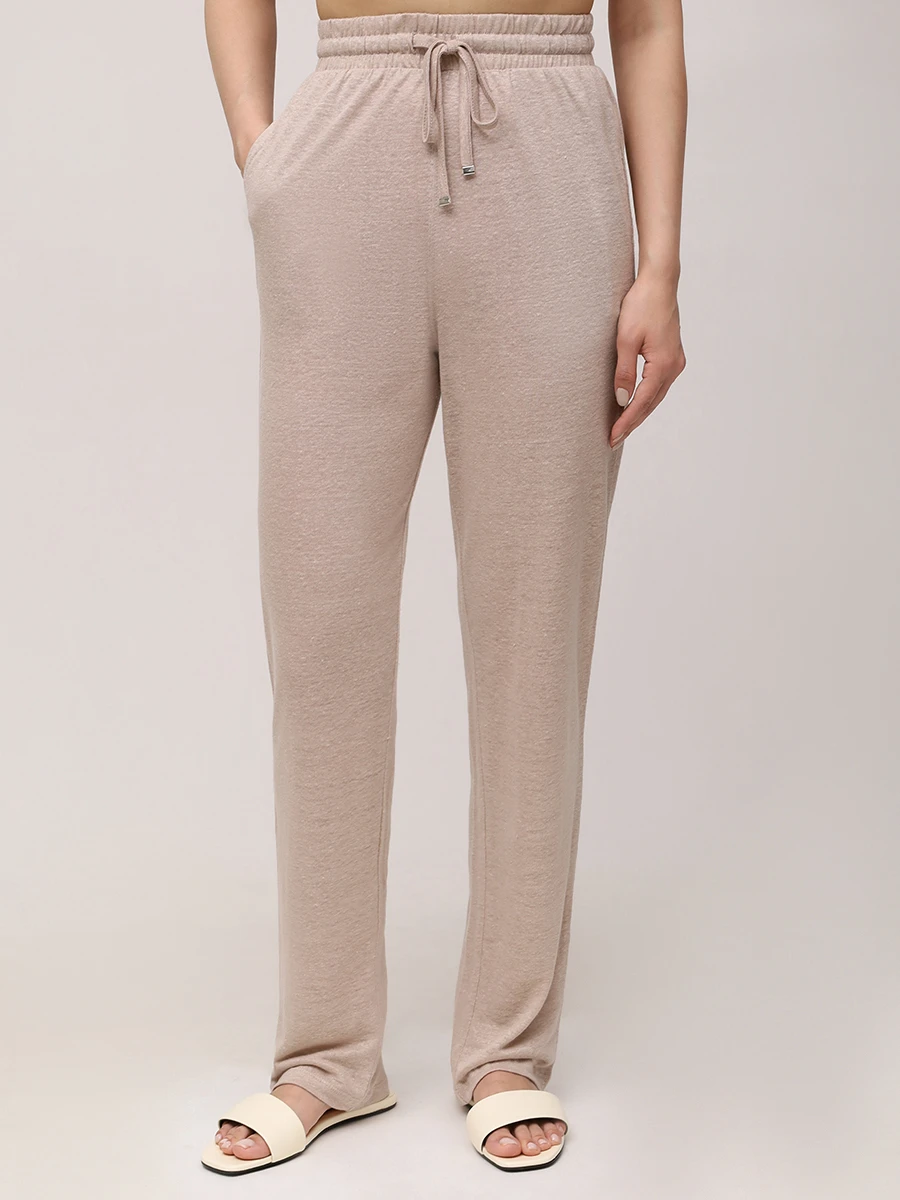 Брюки льняные