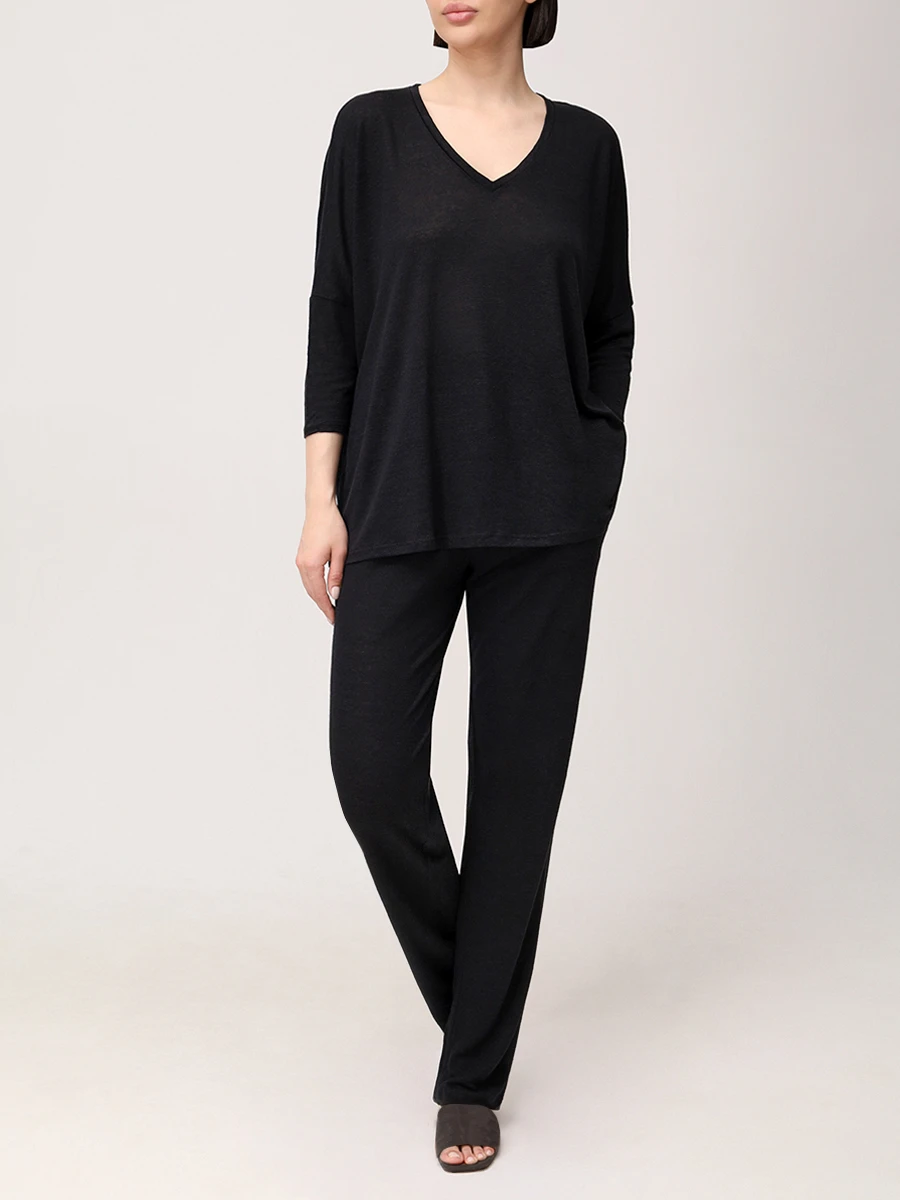 Брюки льняные