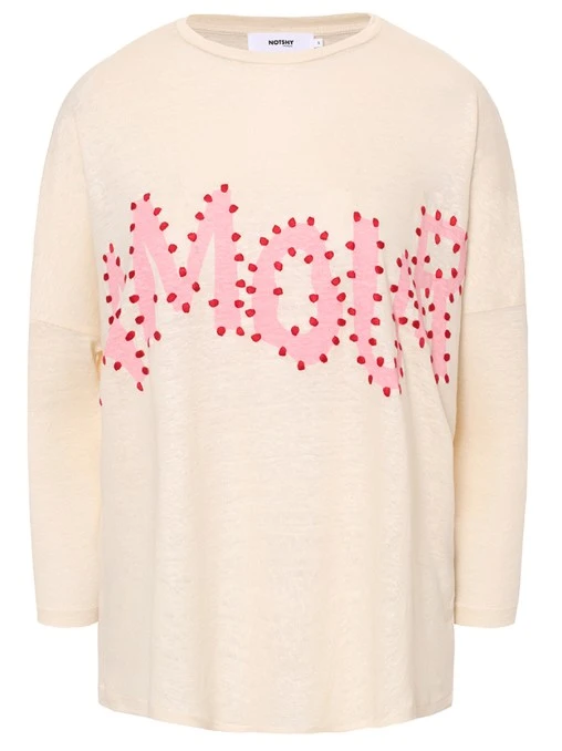 Лонгслив льняной NOT SHY