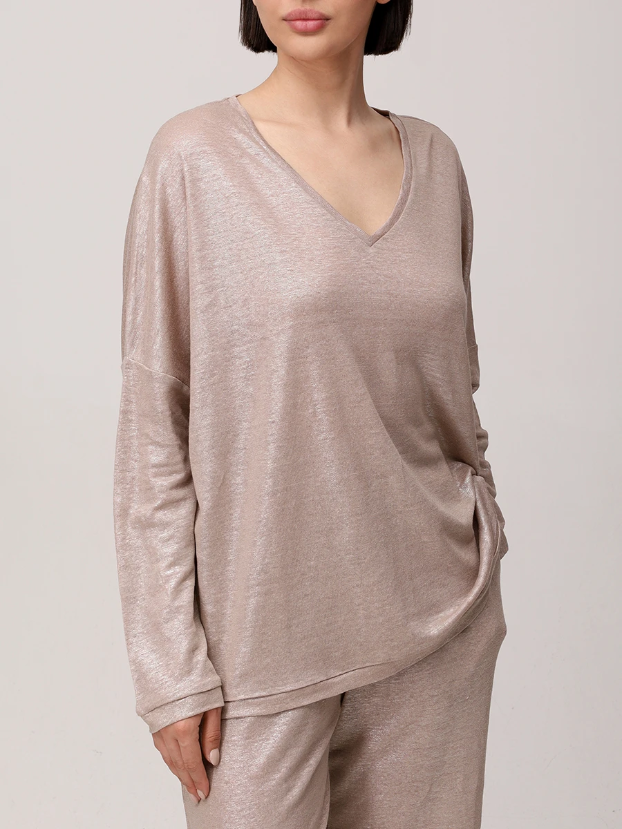 Лонгслив льняной