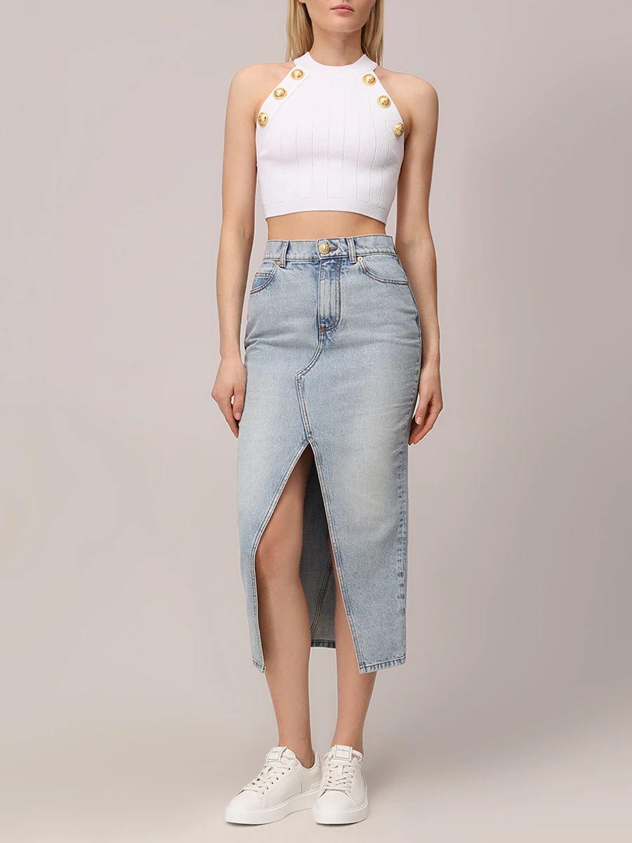 Кроп-топ из вискозы