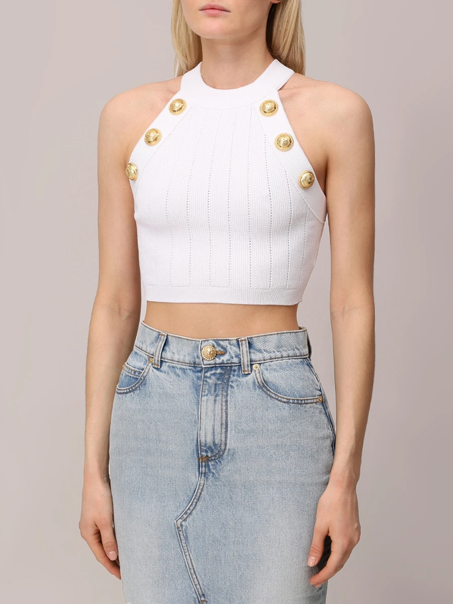 Кроп-топ из вискозы